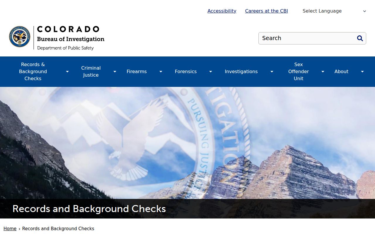 Chaffee County criminal court records CBI records and background checks page