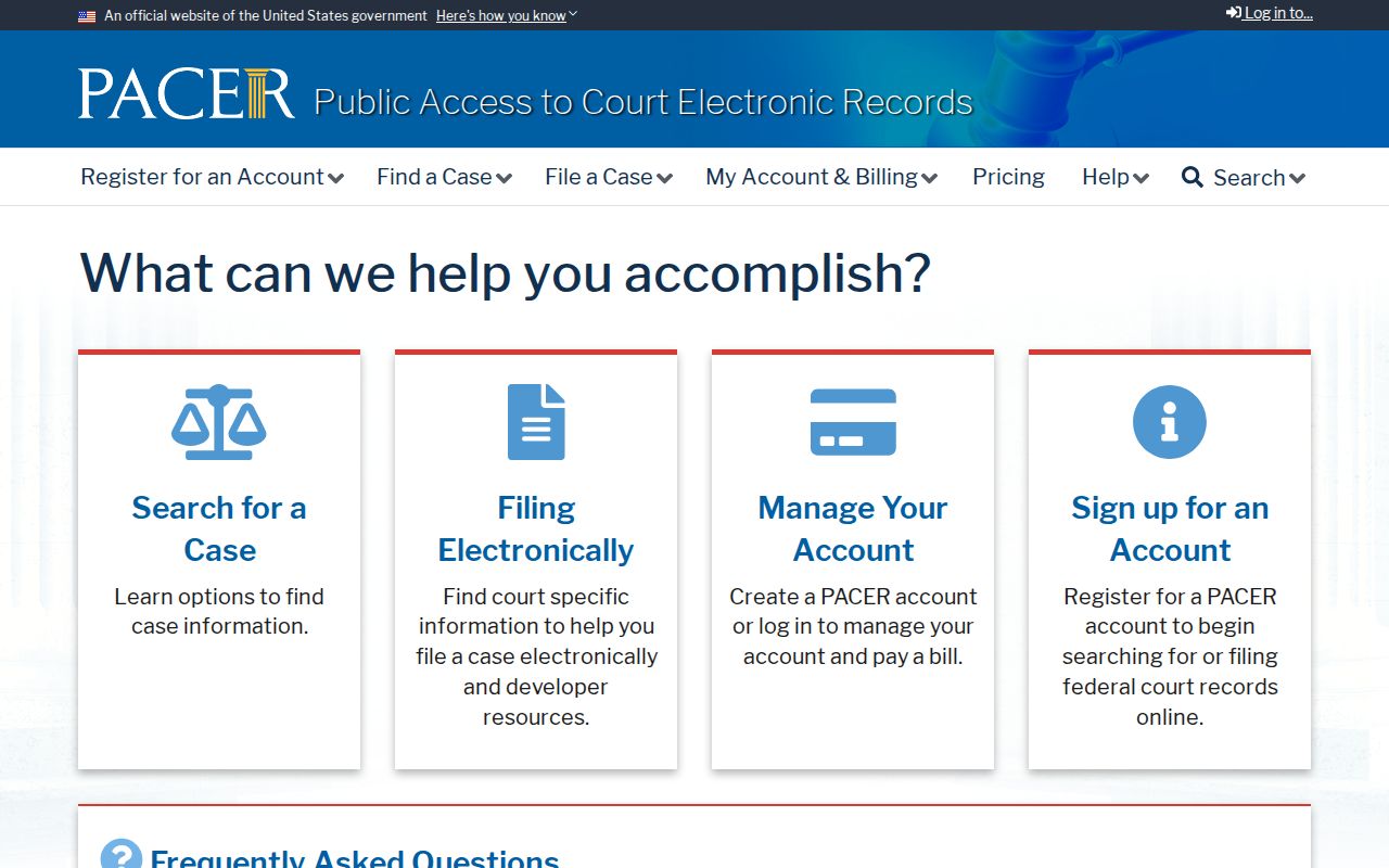 Chaffee County probate records federal PACER access reference